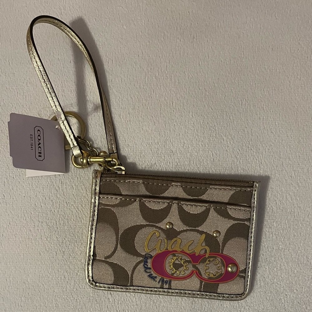 Coach Zip ID Case w/ Key Ring